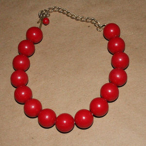 Vintage Red Bead Choker